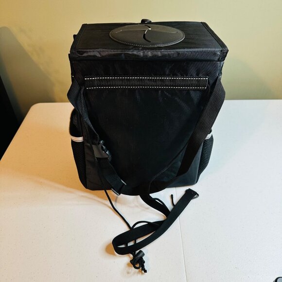 Waterproof Car Trash Can With Lid & Storage Pockets Black Car Trash Container - Picture 10 of 11